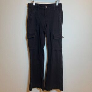 Aeropostale Y2K Cargo Flare Pants Black Size‎ 4 Regular Women's Jeans